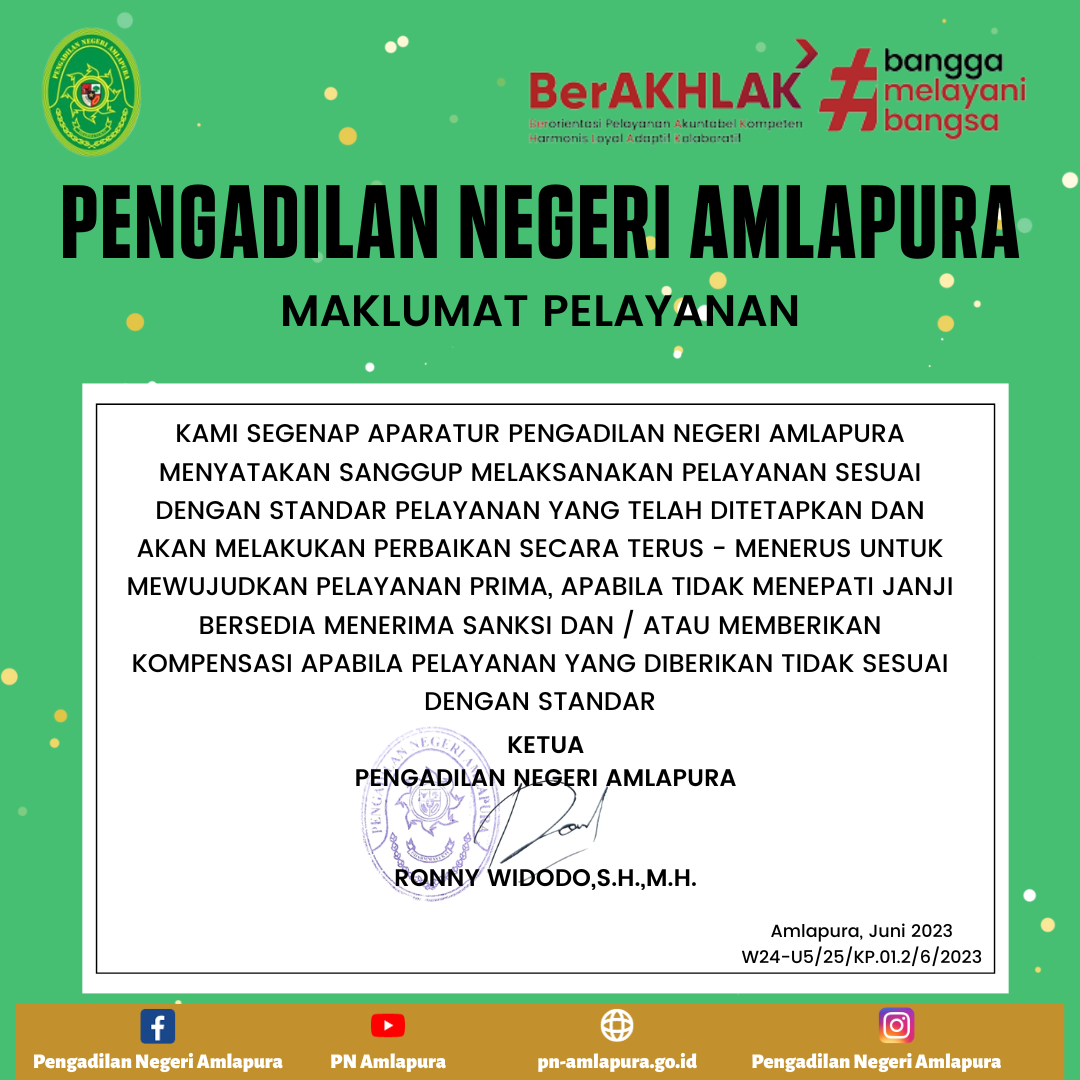 Maklumat Pelayanan Maklumat Pelayanan
